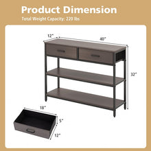 Load image into Gallery viewer, Costway Console Tables for Entryway with 2 Drawers - Suitable for Living Room