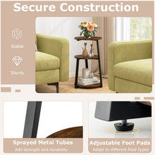 Load image into Gallery viewer, Costway Industrial Style Round Side Table with Three-Tier Storage - Suitable for Living Room, Café, and Sofa Side