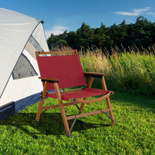 Load image into Gallery viewer, Outdoor Red Folding Camping Chairs - 2-Piece Set Beach Chairs with Portable Design - Suitable for Camping, Beach, and Travel