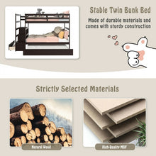 Load image into Gallery viewer, Multifunctional Pull-Out Double Bunk Bed with Drawer Storage Shelves