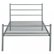 Load image into Gallery viewer, Silver Metal Bed Frame with Bottom Storage Space