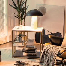 Charger l'image dans la galerie, Costway Modern Minimalist Bed Side Tables with Marble Top - 3-Tier Storage Side Table Suitable for Bedroom and Living Room