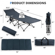 Load image into Gallery viewer, Outdoor Folding Camping Bed with Stretchable Design and Mattress - Suitable for Hiking and Mountaineering