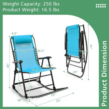 Load image into Gallery viewer, Outdoor Rocking Camping Chair - Portable Folding Chair Suitable for Camping and Hiking