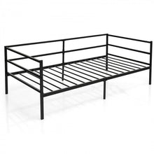 Load image into Gallery viewer, Multi-Functional Black Sofa Metal Bed Frame with Under-Bed Storage