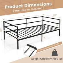 Load image into Gallery viewer, Multi-Functional Black Sofa Metal Bed Frame with Under-Bed Storage
