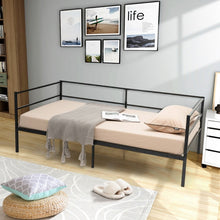 Load image into Gallery viewer, Multi-Functional Black Sofa Metal Bed Frame with Under-Bed Storage
