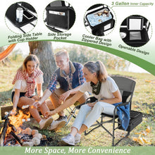 Load image into Gallery viewer, Folding Camp Chair with Cooler Bag and Folding Table - Suitable for Outdoor Camping, Beach, and Travel