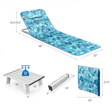 Load image into Gallery viewer, Green Portable 3-Piece Set: Beach & Pool Lounge Chairs with Folding Table