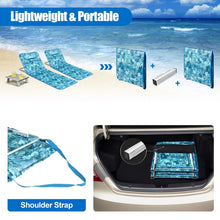 Load image into Gallery viewer, Green Portable 3-Piece Set: Beach & Pool Lounge Chairs with Folding Table