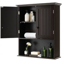 Load image into Gallery viewer, Wall-Mounted Double-Door Bathroom Cabinet with Shelves