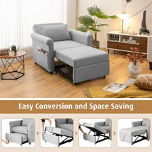Load image into Gallery viewer, 3-in-1 Multifunctional Single-Seater Armchair Sofa Convertible Folding Bed