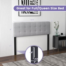 Load image into Gallery viewer, Modern Minimalist Linen Upholstered Headboard - Easy Assembly