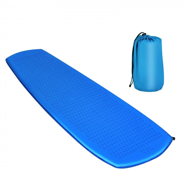 Outdoor Camping Portable Blue/Green Inflatable Sleeping Pad Mattress
