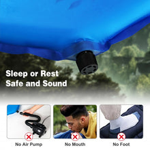 Charger l'image dans la galerie, Outdoor Camping Portable Blue/Green Inflatable Sleeping Pad Mattress