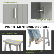 Load image into Gallery viewer, Mid-Century Vintage Dining Room Table Set - 3-Piece Set with Saddle Stools - Suitable for Kitchen and Restaurant