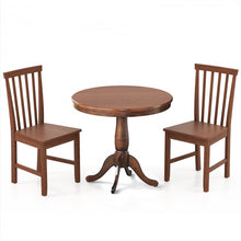Load image into Gallery viewer, Costway Vintage Round Dining Room Table Sets of 3 - Suitable for Restaurant and Cafe