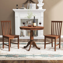 Load image into Gallery viewer, Costway Vintage Round Dining Room Table Sets of 3 - Suitable for Restaurant and Cafe