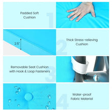 Load image into Gallery viewer, Outdoor Pool Patio 3 Seat Swing Chairs with Canopy Sun Shade