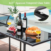 Charger l'image dans la galerie, Outdoor Black Dining Table Set - 3-Piece Set with Foldable Backrests - Suitable for Patio, Backyard, and Poolside