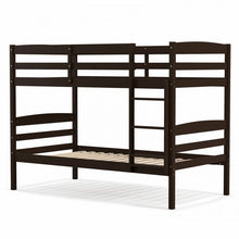 Load image into Gallery viewer, Solid Wood Bunk Bed with Safety Rails and Ladder for Bedroom