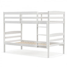 Load image into Gallery viewer, Solid Wood Bunk Bed with Safety Rails and Ladder for Bedroom