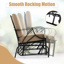 Load image into Gallery viewer, Outdoor Patio Garden Rocking Chair with Foam Seat Cushion