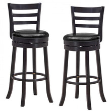 Charger l'image dans la galerie, Costway Vintage Swivel Club Chairs Set of 2 - Suitable for Restaurant, Bar, and Cafe