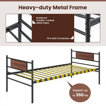 Load image into Gallery viewer, Industrial-Style Metal Sofa Bed Frame with Pull-Out Bed