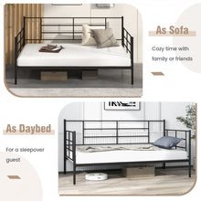 Load image into Gallery viewer, Multi-Functional Industrial-Style Metal Sofa Bed Frame