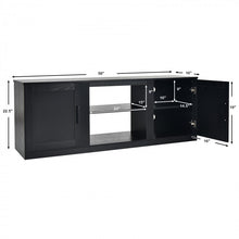 Load image into Gallery viewer, 58-inch TV Stand with Storage Cabinets, Fits up to 65-inch TV