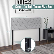 Load image into Gallery viewer, Costway Gray Modern Minimalist Linen Padded Headboard
