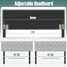 Load image into Gallery viewer, Costway Gray Modern Minimalist Linen Padded Headboard