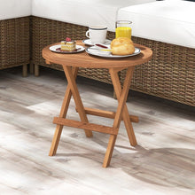 Load image into Gallery viewer, Costway Modern Wood Round Dining Table Coffee Table - Suitable for Restaurant and Patio
