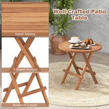 Load image into Gallery viewer, Costway Modern Wood Round Dining Table Coffee Table - Suitable for Restaurant and Patio