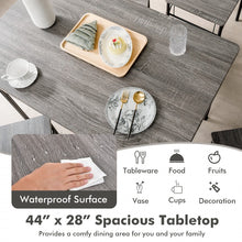 Load image into Gallery viewer, Modern Gray 5-Piece Dining Table and Chairs Set - Suitable for Kitchen and Restaurant