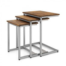 Charger l'image dans la galerie, Costway Modern Side Tables for Living Room Coffee Table 3-Piece Set - Suitable for Office and Apartment