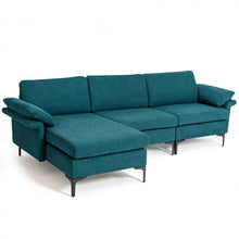 Charger l'image dans la galerie, Costway Modern Sectional Couch with Chaise - Suitable for Living Room