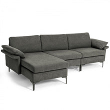 Charger l'image dans la galerie, Costway Modern Sectional Couch with Chaise - Suitable for Living Room