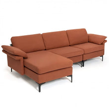 Charger l'image dans la galerie, Costway Modern Sectional Couch with Chaise - Suitable for Living Room
