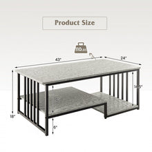 Load image into Gallery viewer, Modern Minimalist Coffee Table - Tea Table with Artificial Marble - Suitable for Living Room and Office