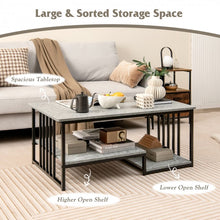 Load image into Gallery viewer, Modern Minimalist Coffee Table - Tea Table with Artificial Marble - Suitable for Living Room and Office