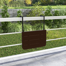 Load image into Gallery viewer, Patio Railing Mounted Folding Table with Folding Top