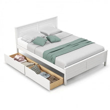 Load image into Gallery viewer, Costway Furniture:Modern and Minimalist Solid Wood Bed with Drawers and Headboard