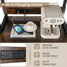 Load image into Gallery viewer, Costway Industrial Style Wine Cabinet Bar with Glass Rack - Suitable for Bar and Restaurant