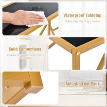 Load image into Gallery viewer, Costway Modern Entryway Table with Metal Frame - Suitable for Living Room and Porch