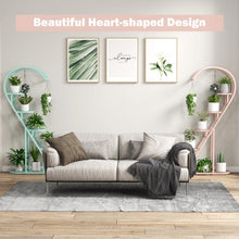 Charger l'image dans la galerie, Heart-Shaped 5-Tier Metal Plant Stand for Garden and Patio