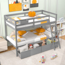 Load image into Gallery viewer, Costway Furniture:Wooden Bunk Bed with Drawers and Staircase for Bedroom