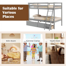 Load image into Gallery viewer, Costway Furniture:Wooden Bunk Bed with Drawers and Staircase for Bedroom