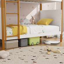 Load image into Gallery viewer, Adorable Kids Bunk Bed with Ladder and Wooden Frame